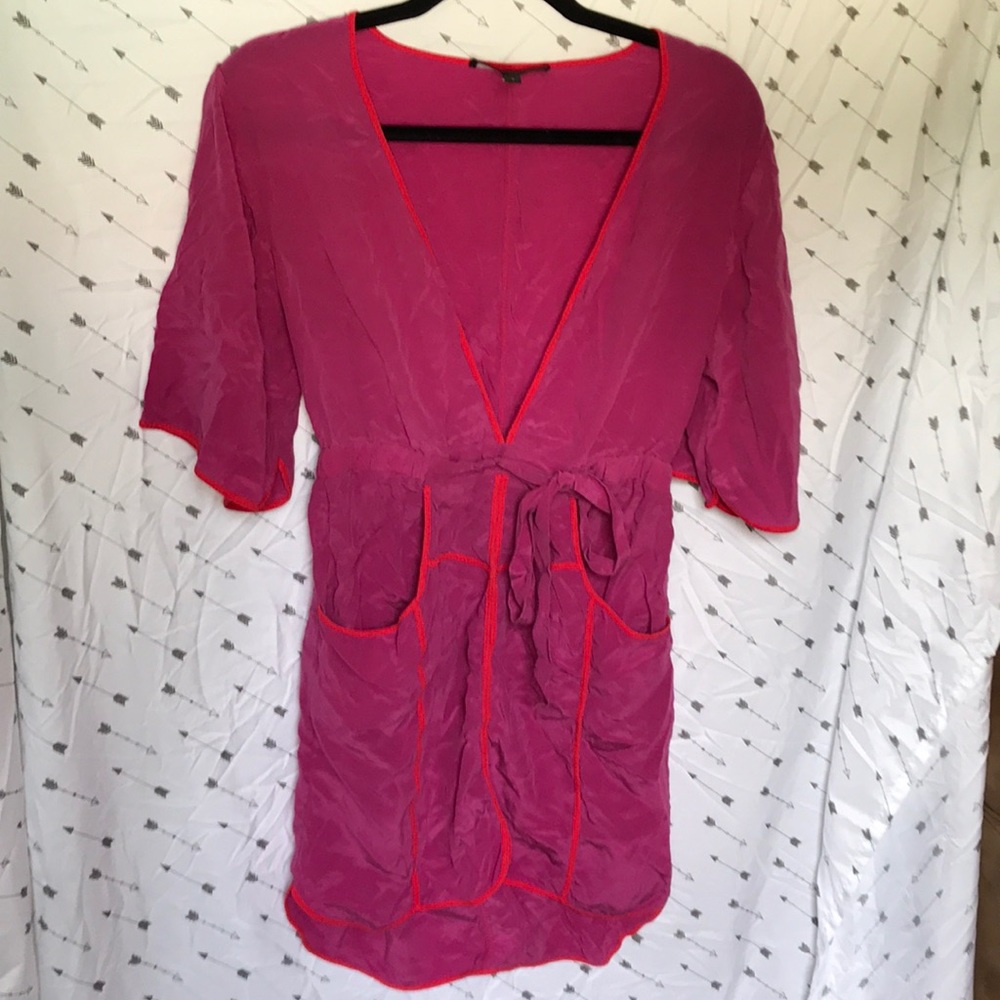 BCBG Pink Swim Cover